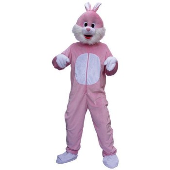 Déguisement peluche de lapin rose