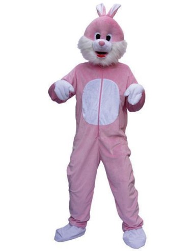 Déguisement peluche de lapin rose