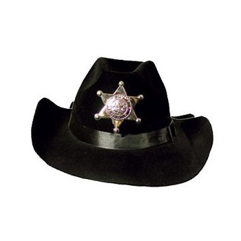 Chapeau de sheriff avec étoile