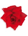 Rose rouge avec attache