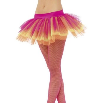 Tutu fluo avec collants résille