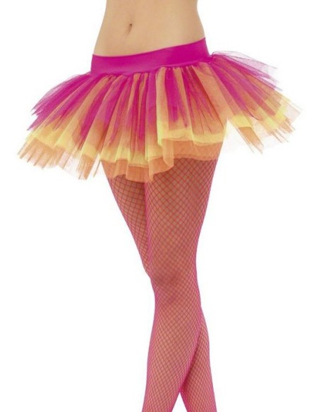 Tutu fluo avec collants résille