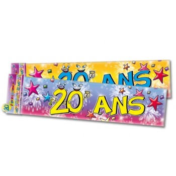 Banderole anniversaire 20 ans