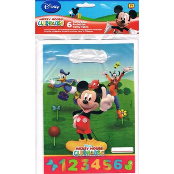 6 sacs à cadeaux Mickey Mouse