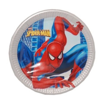 8 assiettes carton Spiderman