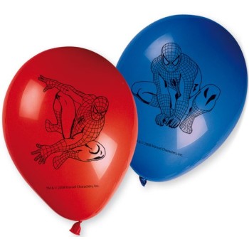 Lot de 6 ballons Spiderman