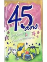 Carte Joyeux Anniversaire 45 ans