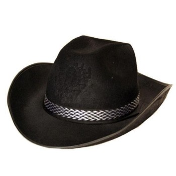 Chapeau de cow-boy noir