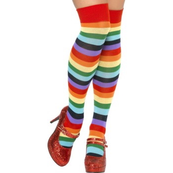 Chaussettes rayées multi couleurs