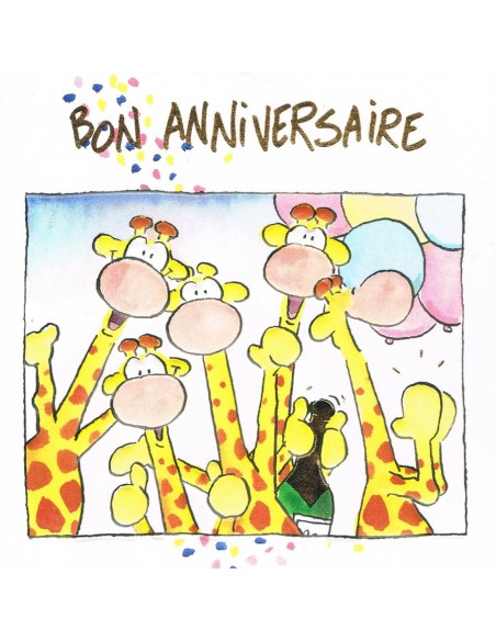 Carte pliante bon anniversaire