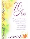 Carte anniversaire 70 ans