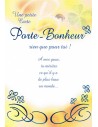 Carte porte bonheur