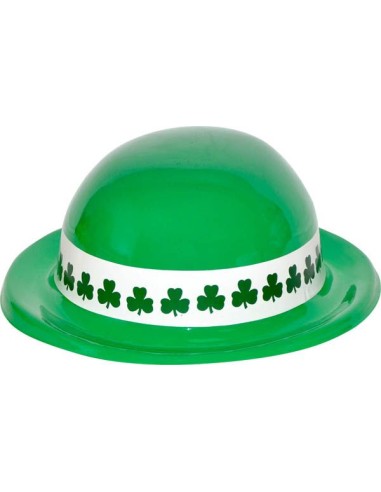 Chapeau melon plastique Saint Patrick