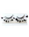 Faux cils petites plumes noires