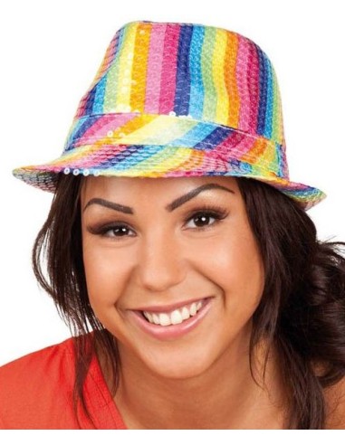 Chapeau multicolore rainbow