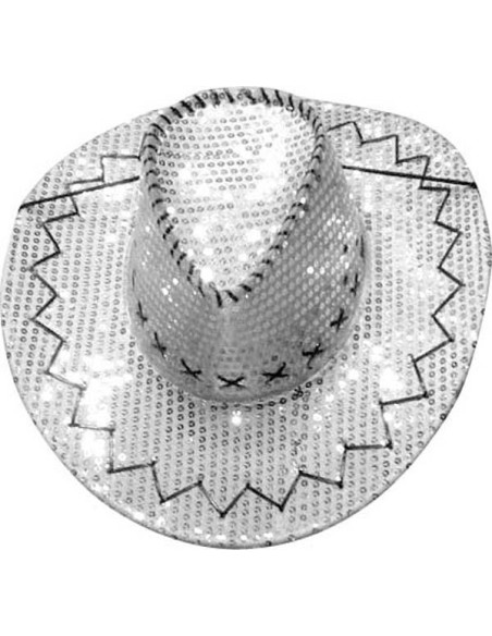 Chapeau cow-boy paillettes brillantes