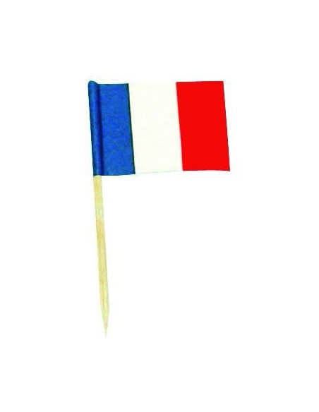 20 mini drapeaux France sur pic