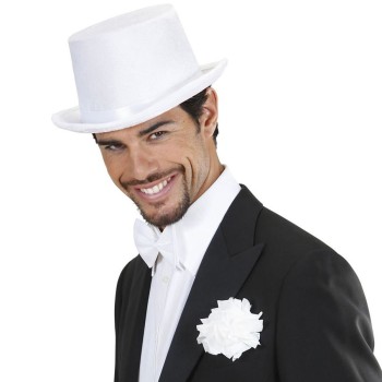 Chapeau haut de forme blanc